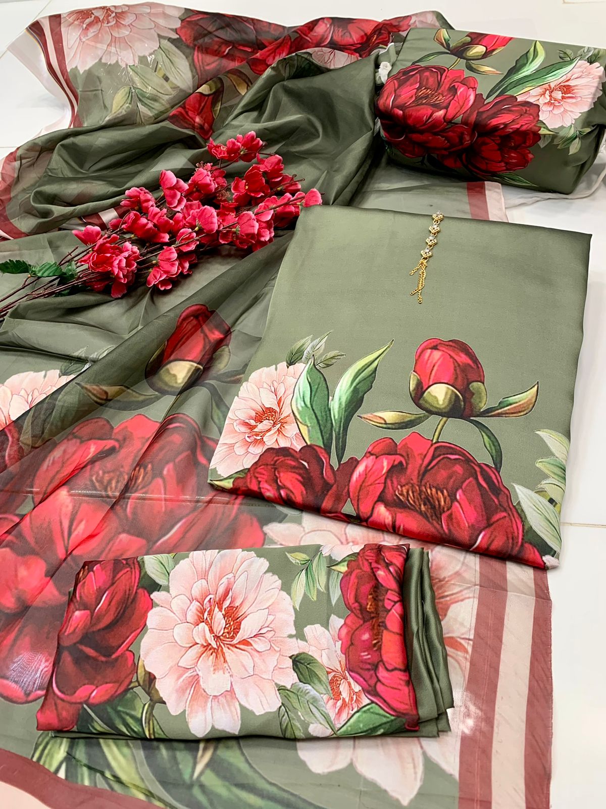 Digital Printed Silk Dress