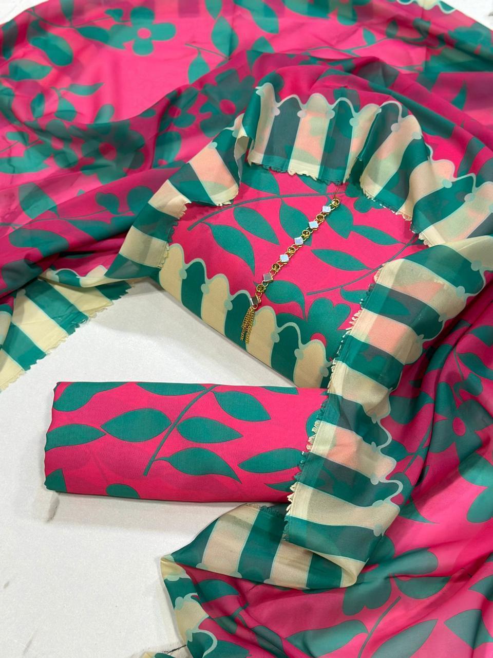 Digital Printed Swiss Lawn Dress FMSL-09