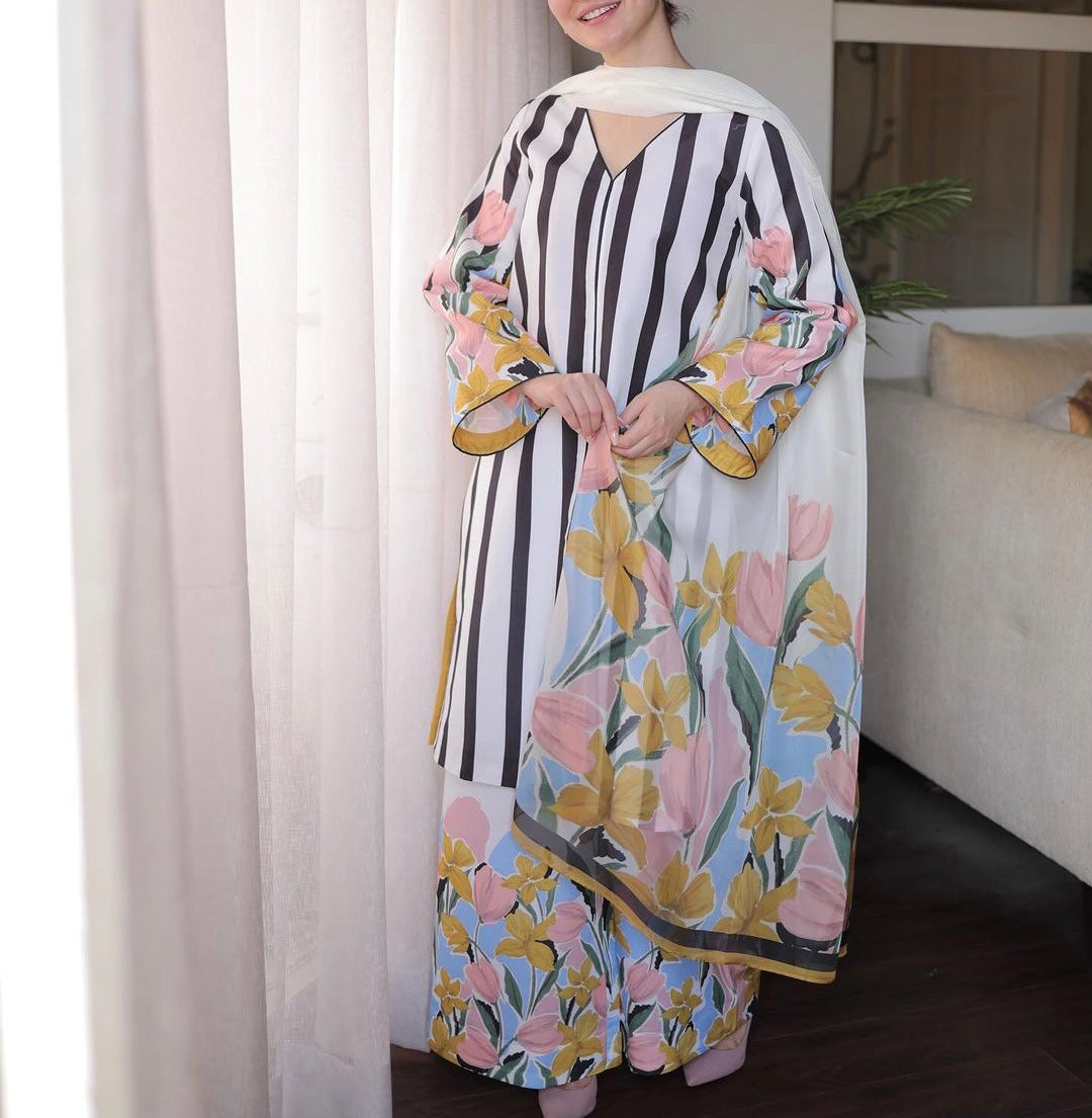 Digital Printed Swiss Lawn Dress FMSL-35