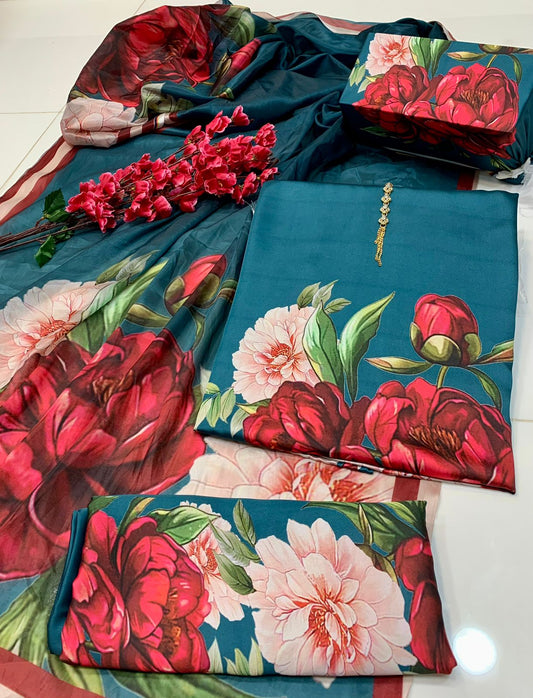 Digital Printed Silk Dress