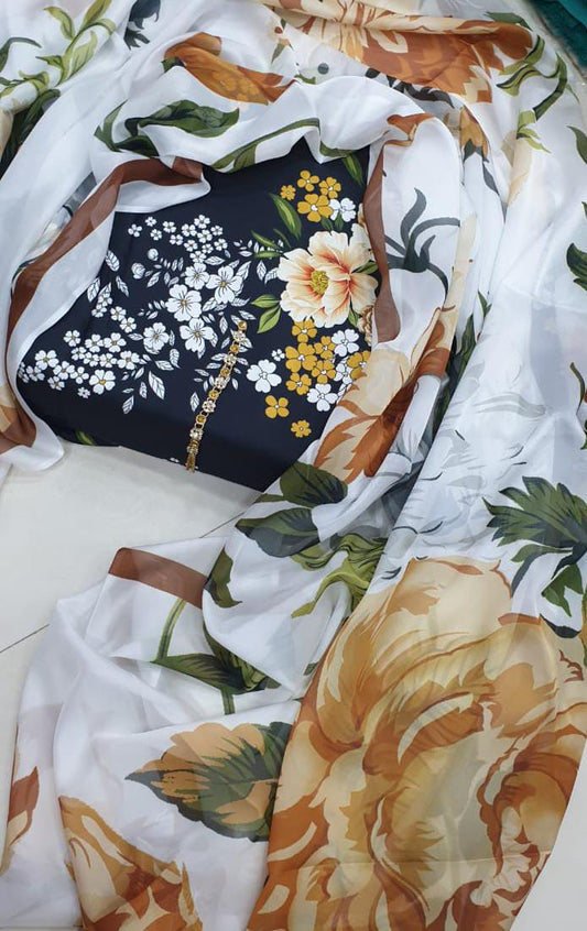 Digital Printed Swiss Lawn Dress FMSL-08