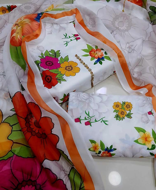 Digital Printed Swiss Lawn Dress FMSL-07
