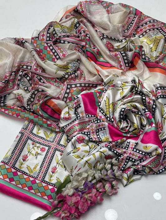 Digital Printed Silk Dress