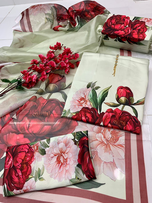 Digital Printed Silk Dress