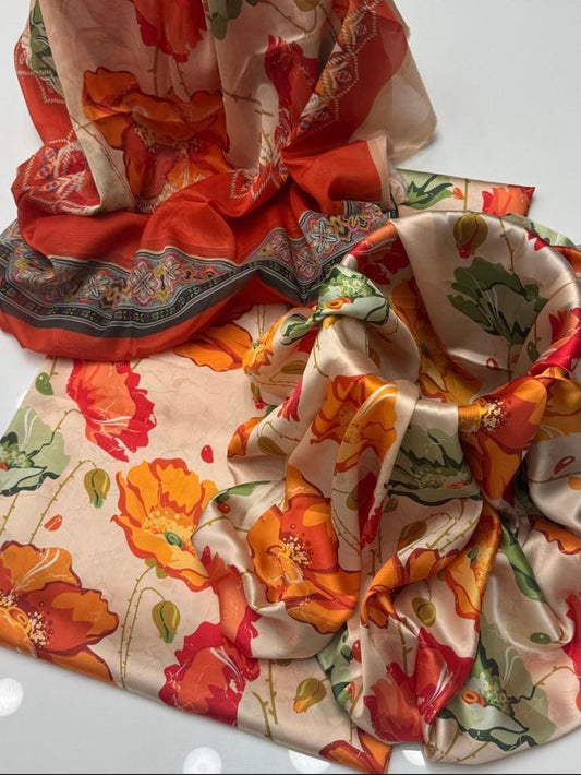 Digital Printed Silk Dress