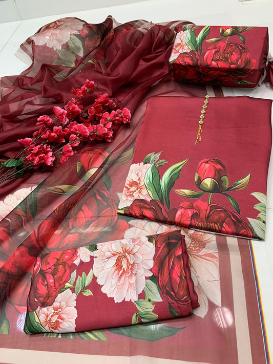 Digital Printed Silk Dress