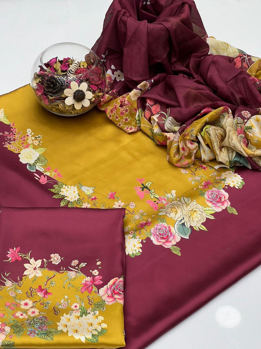 Digital Printed Silk Dress