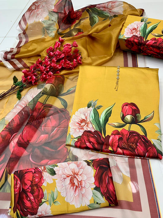 Digital Printed Silk Dress