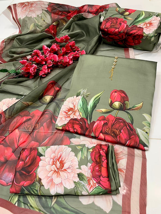 Digital Printed Silk Dress