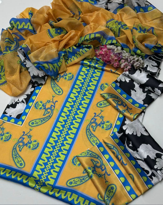Digital Printed Silk Dress