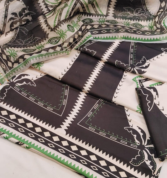Digital Printed Silk Dress