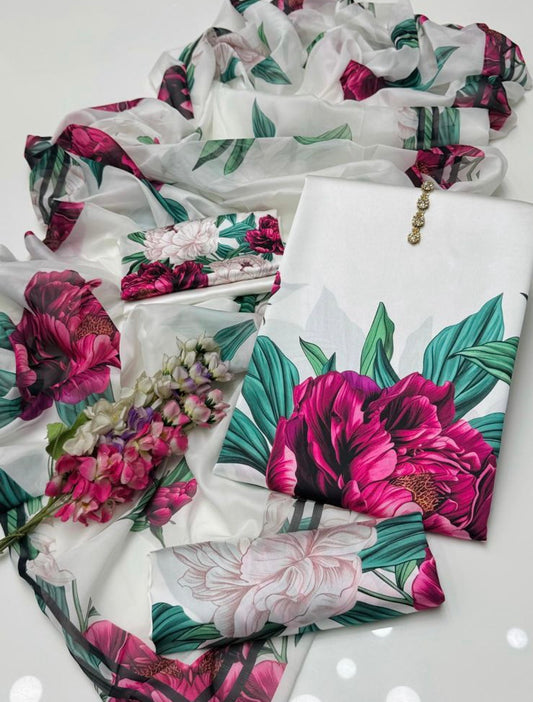 Digital Printed Silk Dress
