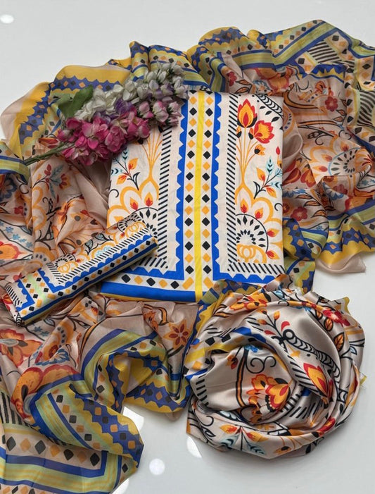 Digital Printed Silk Dress