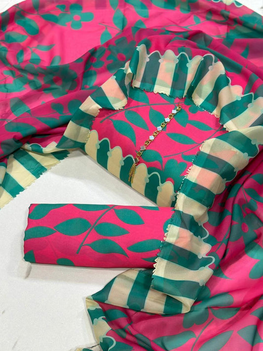 Digital Printed Swiss Lawn Dress FMSL-09