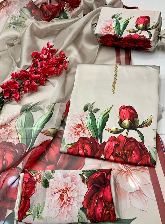 Digital Printed Silk Dress
