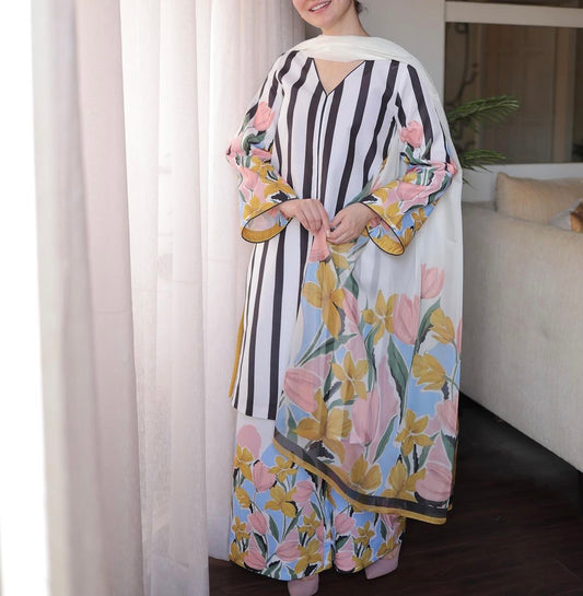Digital Printed Swiss Lawn Dress FMSL-35