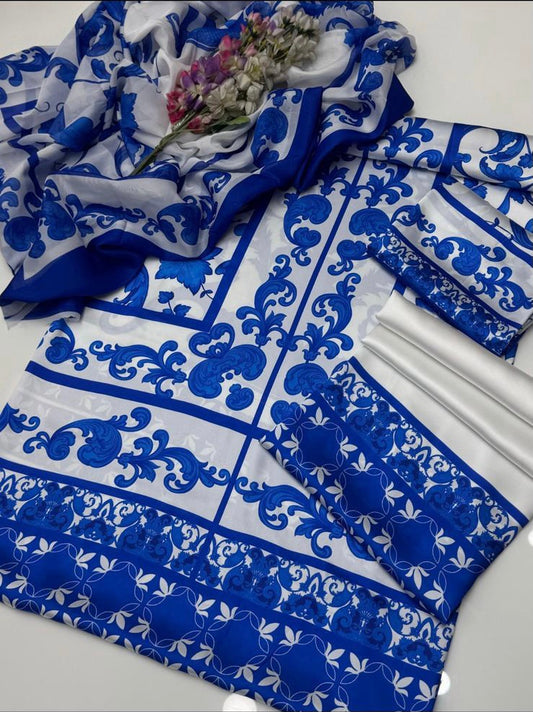 Digital Printed Silk Dress