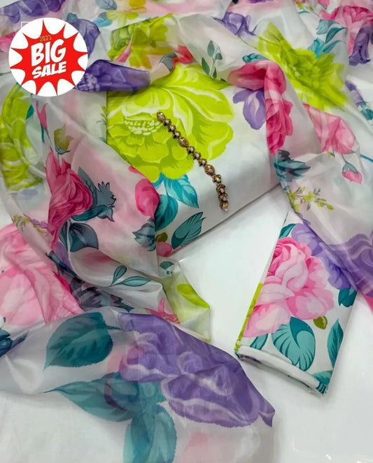 Digital Printed Swiss Lawn Dress FMSL-03