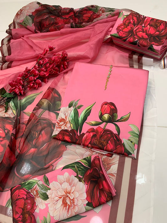 Digital Printed Silk Dress